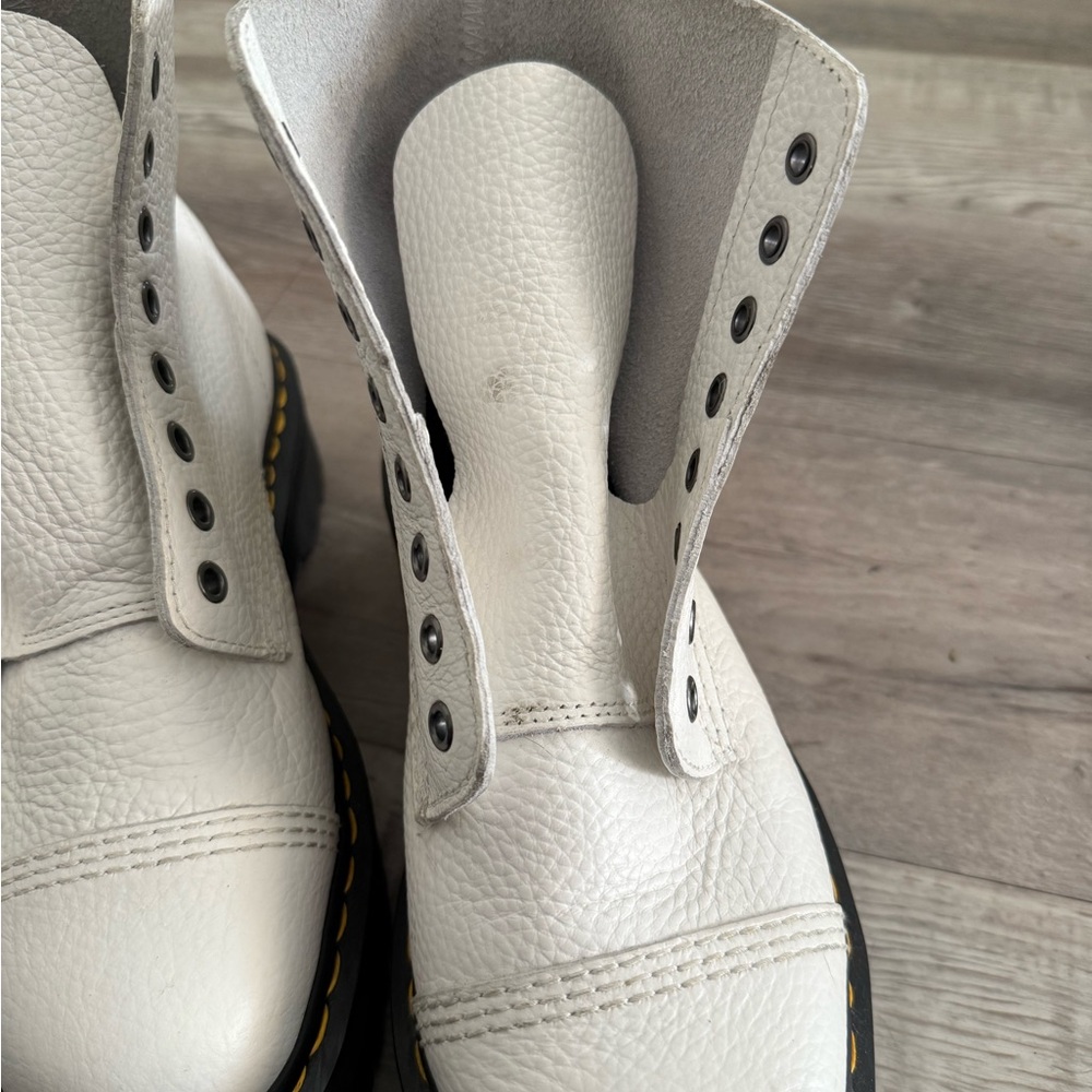 Dr. Martens White Combat Boots - Picture 11 of 16